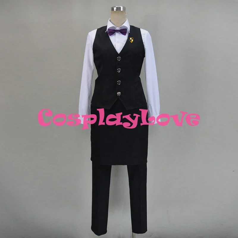 Newest Custom Made Japanese Anime Death Parade Decim Uniform Cosplay Costume High Quality Christmas Halloween