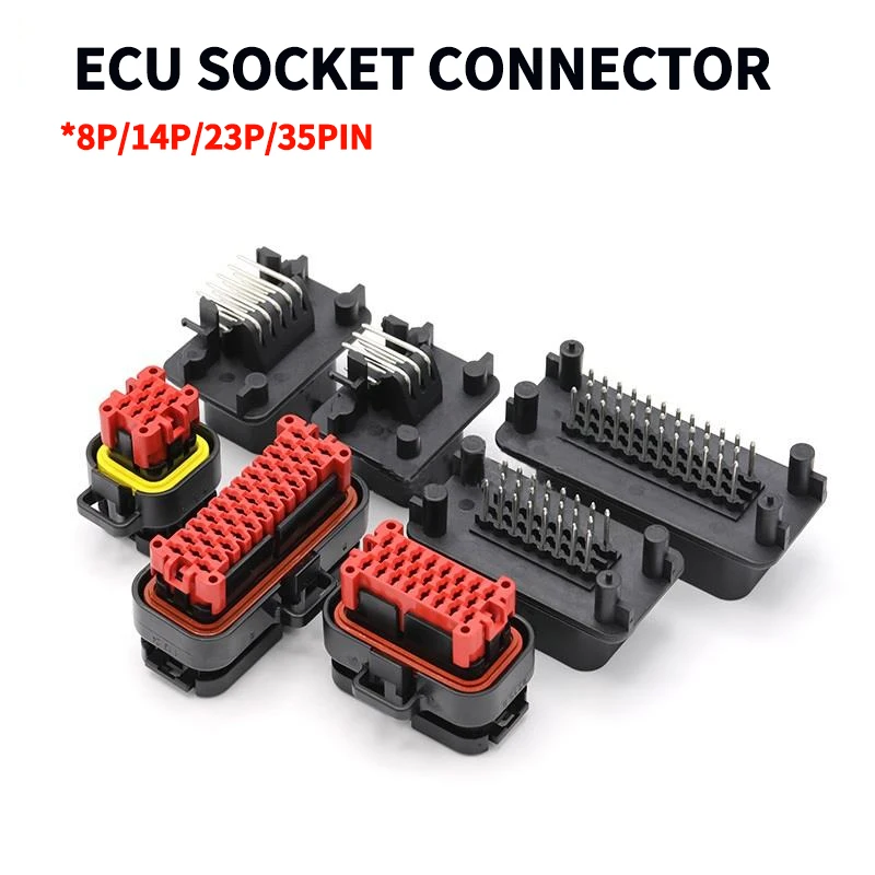 

5/10/50Pcs Car ECU Controller Plug 8 14 23 35Pin Female Sealed Waterproof Connector with terminal 770680-1 776273-1 776164-1