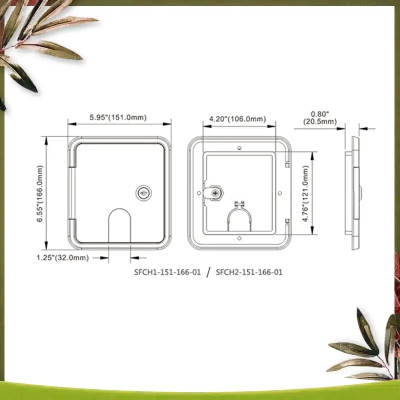 

AB98-RV Сверхмощный электрический кабель, люк, защитная крышка шнура питания для кемпера с 2 ключами, 5,94 дюйма, H 6,54 дюйма
