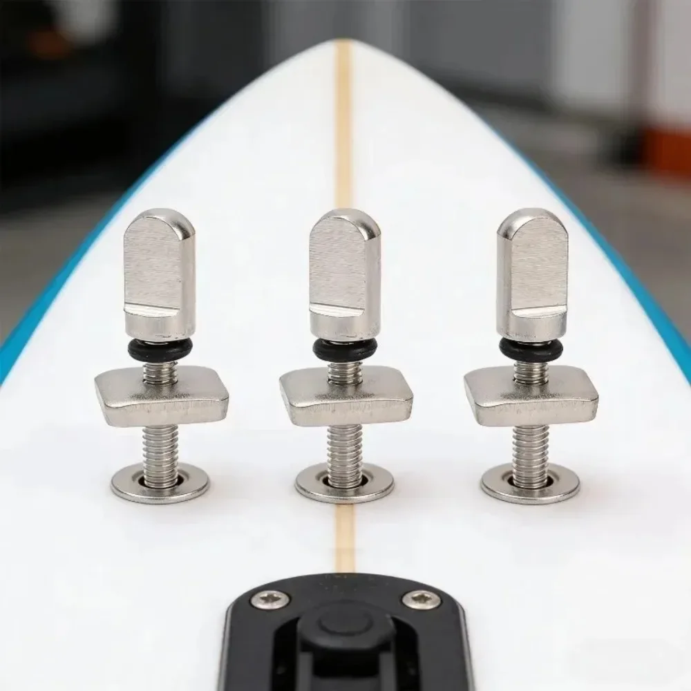 10/1PCS Surfboard Tail Fin Screw M4 Surf Fin Bolt Stainless Steel Wakeboard Longboard Replace Screw Surfing Hardware Accessories