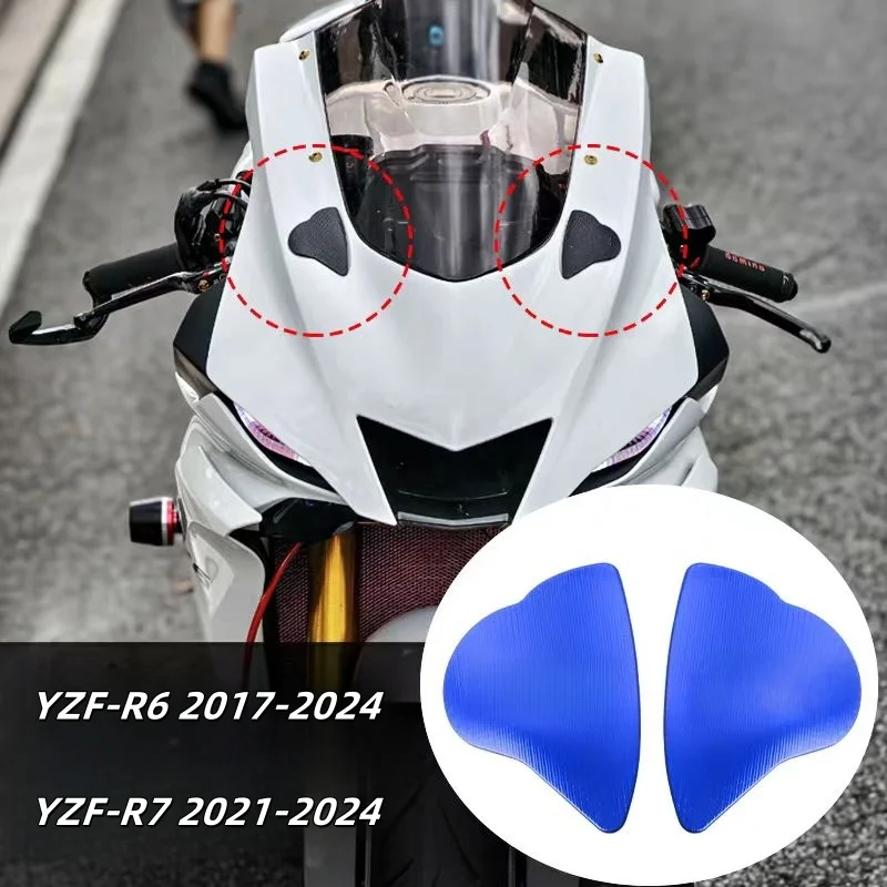 For YAMAHA YZF R6 R7 YZF-R6 2017-2024 YZF-R7 2021-2024 Mirror Hole Decorative Rearview Cover Replacement Cap Block Plates