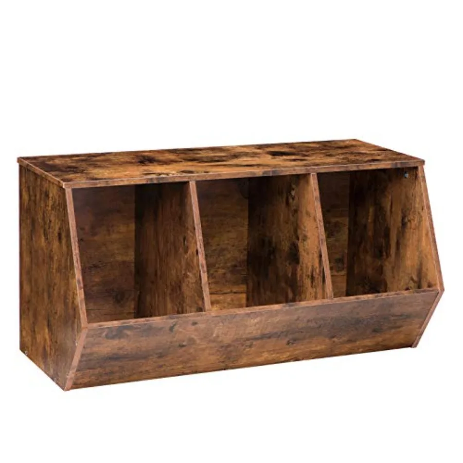

Toy Storage Cubby, Bookshelf, Stackable 3-Bin Toy Storage Cabinet, Bookcase Footboard, 's Toy Shelf, Suitable for 's Room, Play
