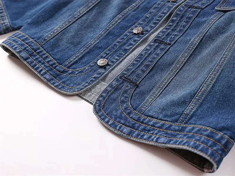5XL New Quarter sleeved O neck Denim Jacket For women's Summer 2026 New Spring Short Loose Top Paired With Dress Cowboy Outwear 143 S8e6a0f6d8814433194e4eab121669092d