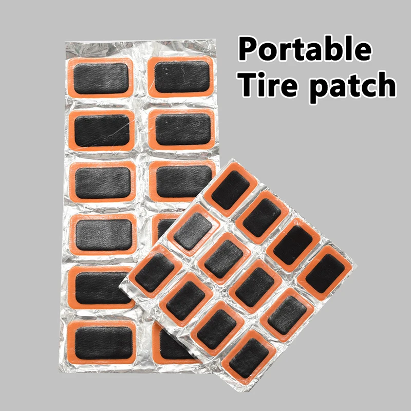 Rubber Puncture Patches Bicycle Tire Tyre Tube Repair Cycle Patch Kit With Glue Bicycle Inner Tube Puncture Repair Accessories