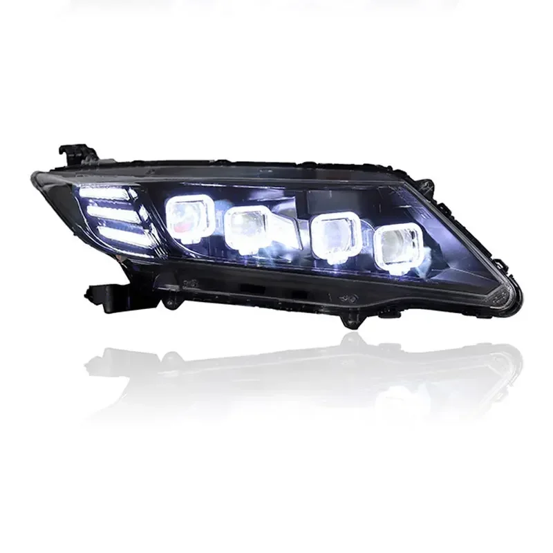Conjunto de faros de coche para Honda CITY LED faro 2015-2019 faros CITY DRL señal de giro Luz De Carretera lente de proyector Angel Eye