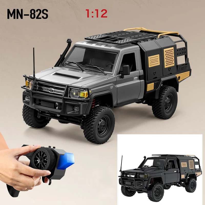 MN82S Toyota LC79 Rc Car Model 2.4G 1:12 Pickup Remote Control Mode Four-wheel Drive Off-road Mountain Bike Toys Christmas Gifts