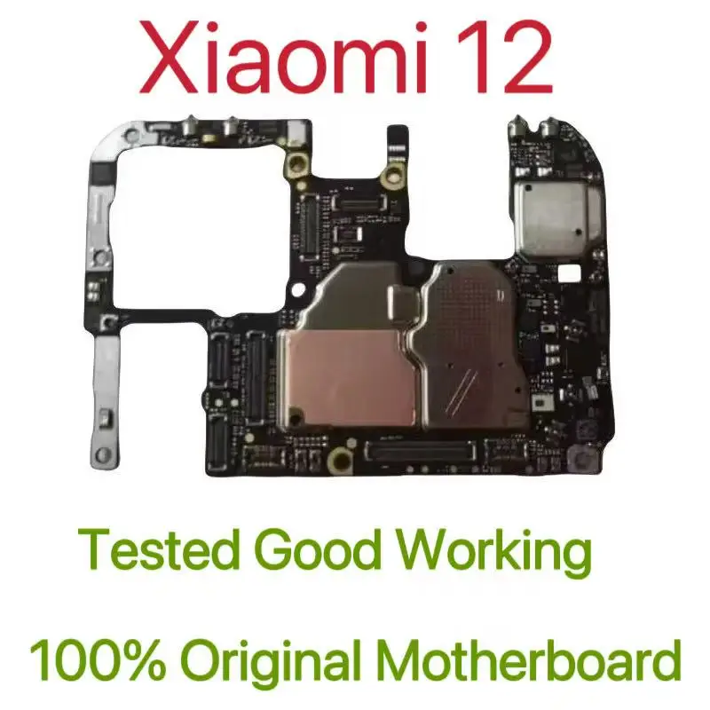 Global Version Original Unlocked Motherboard for Xiaomi 12 Good Work Fully Tested Circuit Plate Main Logic Board for Xiaomi 12