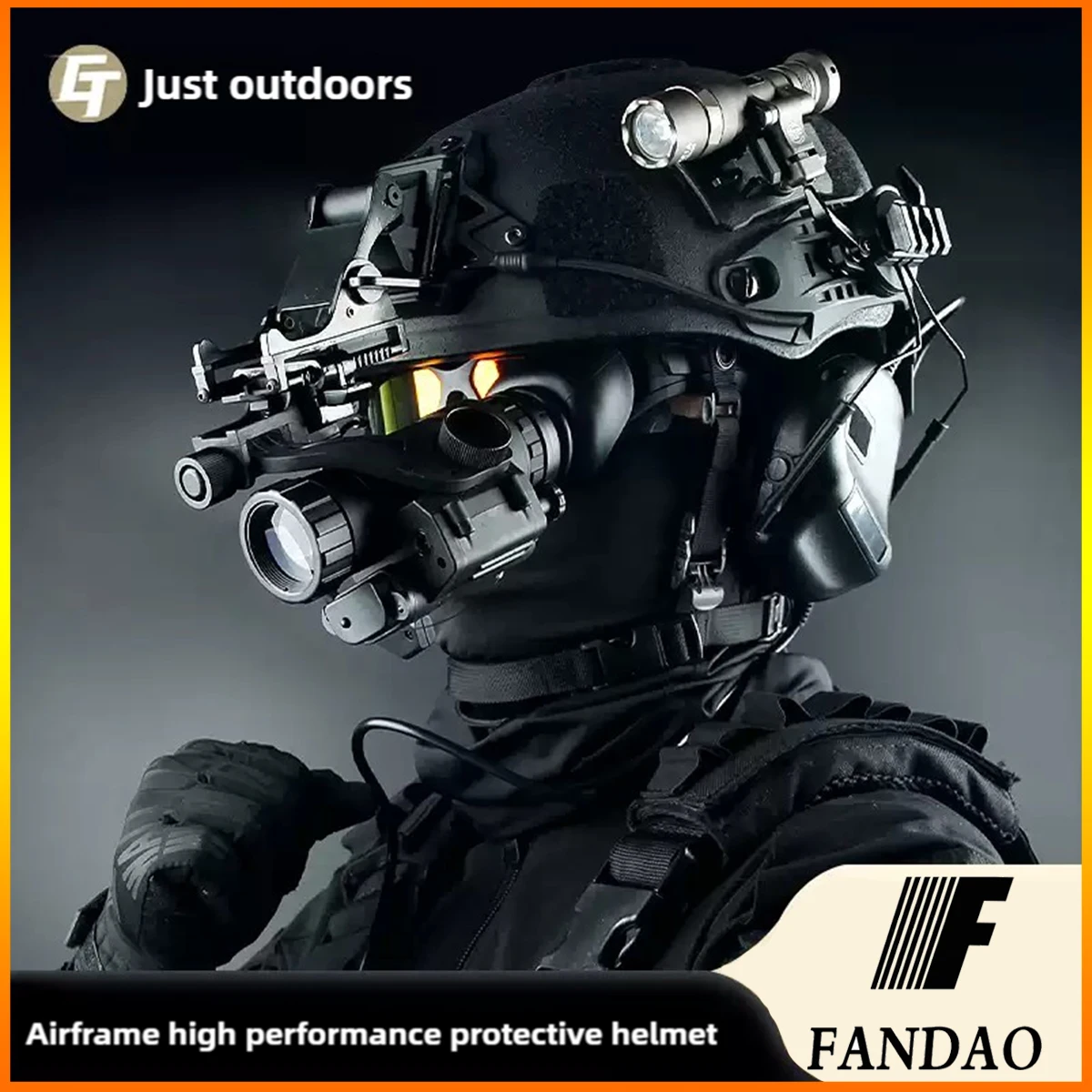 

Bulletproof tactical helmet night vision goggles sound pickup noise reduction headphones AF special suit Outdoor hunting Airsoft