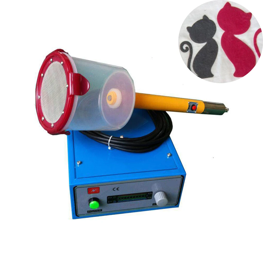 Small Manual Electrostatic Flocking Machine Craft Flocking Machine Shoe Pad Flocking Equipment