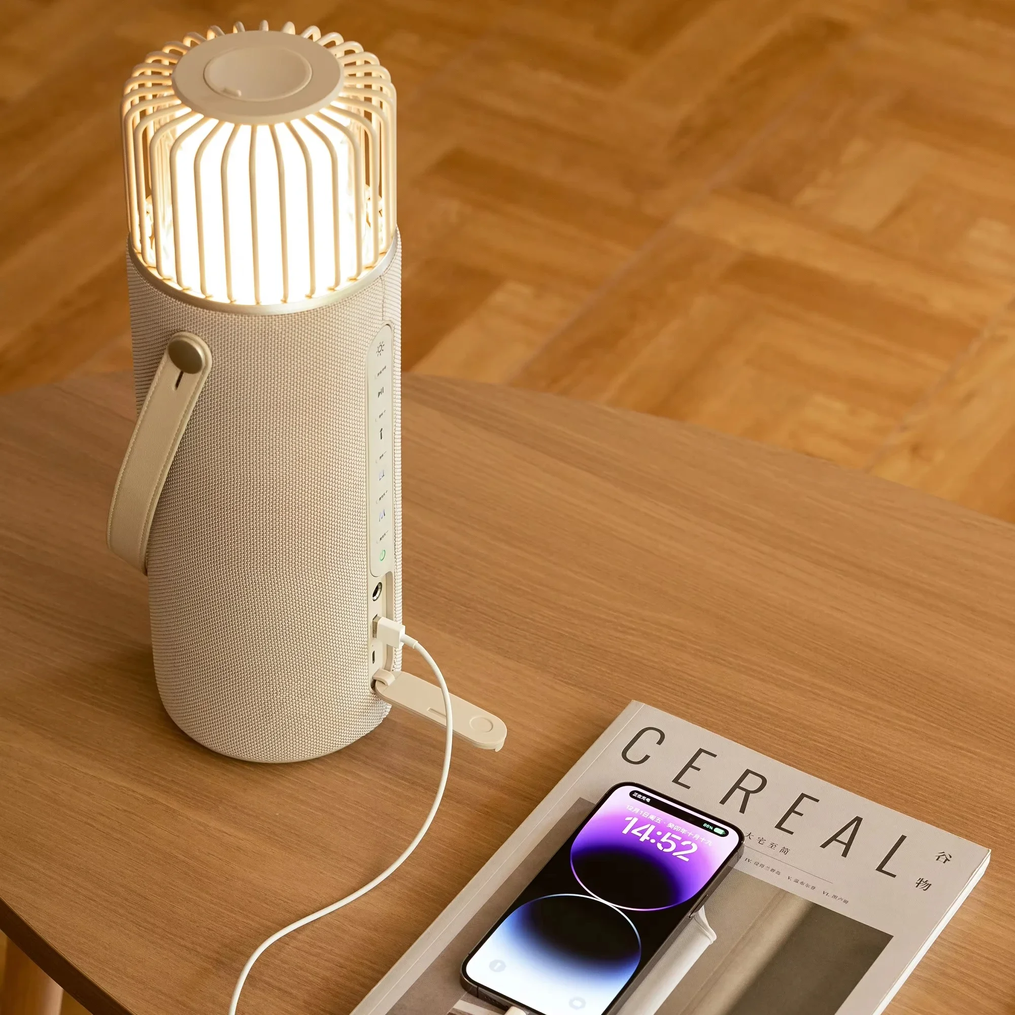 

Professional Audio System Magic Sing Microphone All In One Karaoke Player Speaker With Ambient Lamp And Power Bank