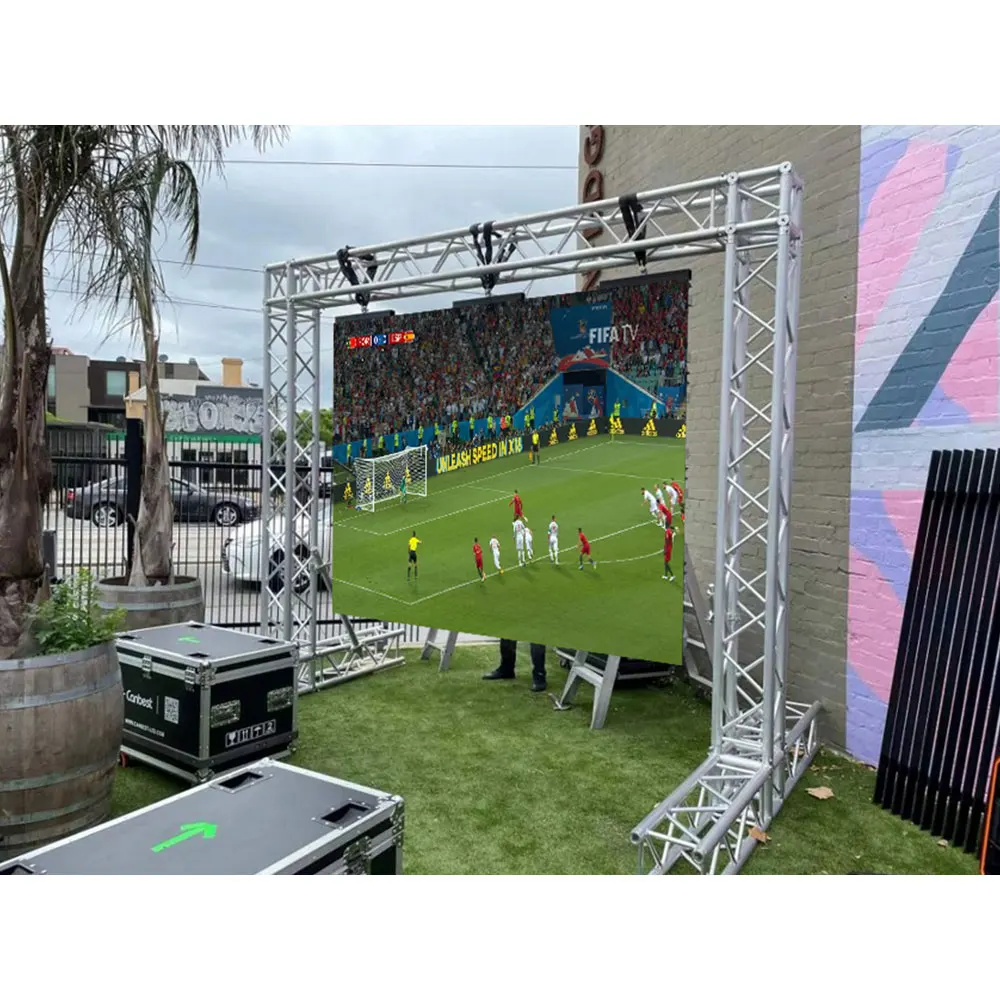 P4.81 500*1000mm China Stock 10Ft X 12Ft Full Color Stage P4 Led Screen Outdoor Rental Display For Concert