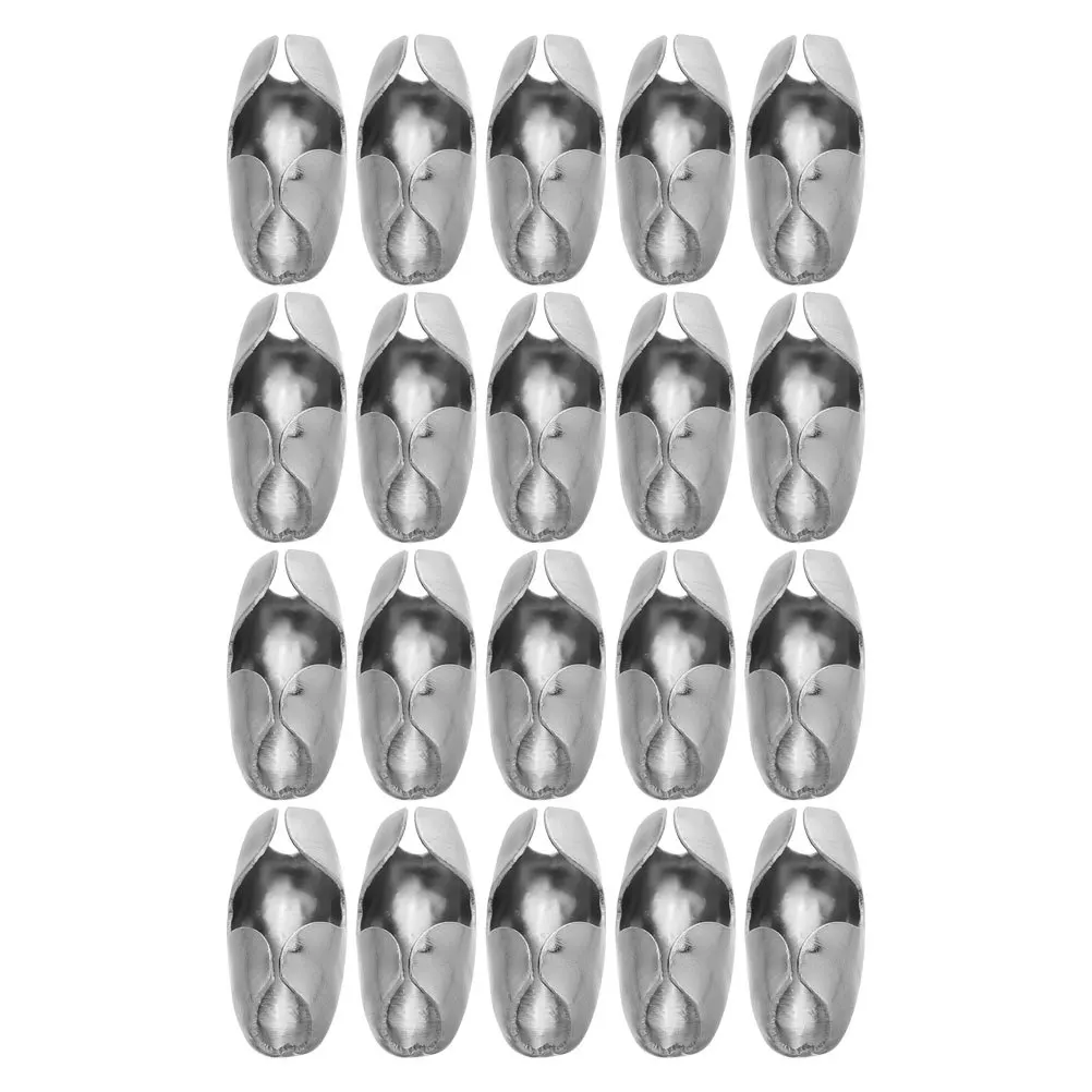 20 قطعة سلسلة الكرة المعدنية موصل المشابك الفولاذ المقاوم للصدأ مطرز سلسلة مقاطع لصنع المجوهرات عقد دي اي واي سوار إكسسوارات