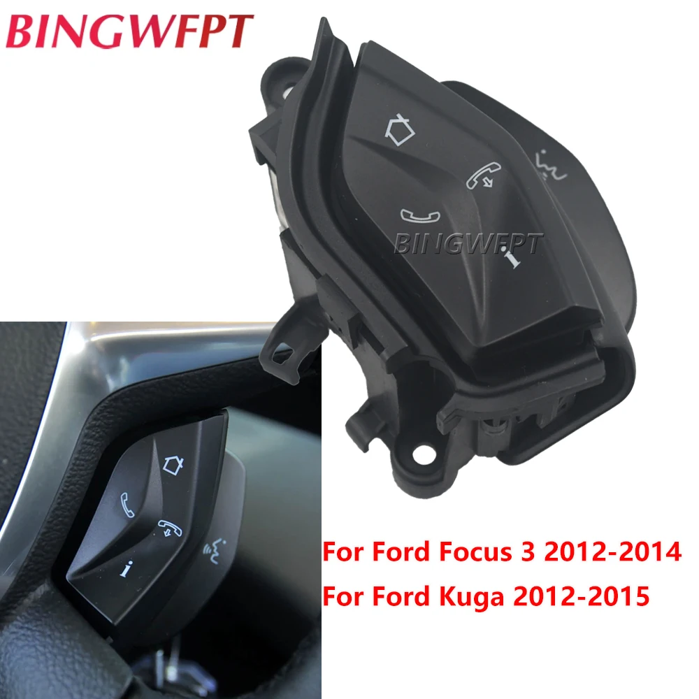

Car Steering Wheel Control Buttons For Ford Focus 3 2012-2014 Kuga 2012-2015 Back Light Volume Audio Mute Switch Control Buttons