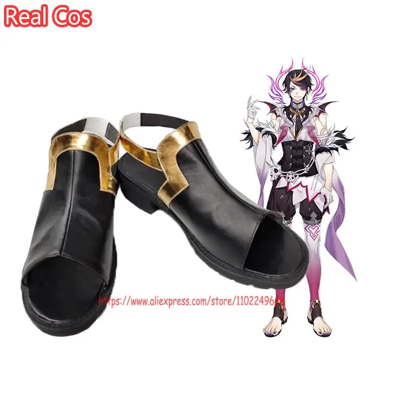أحذية RealCos Vtuber Noctyx Uki Violeta/Shu Yamino/Alban Knox/Yugo Asuma التأثيرية أحذية الهالوين أزياء النساء والرجال أحذية الألعاب