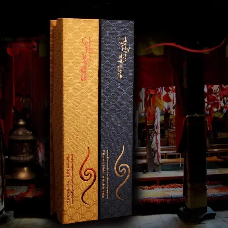 100pcs-box Natural Tibetan God of Wealth/Peace Incense Stick Household Indoor Worship Buddha Offering Soothe Purify Aromatherapy