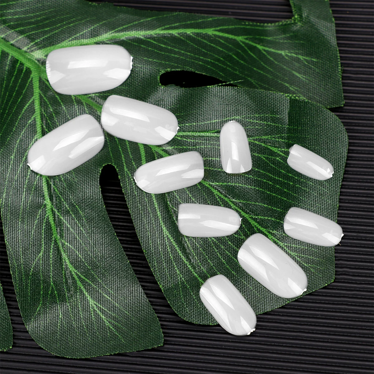 

1Set Safe Easy Apply Nail Tips Artificial Nails Decals Manicure Stickers for Women Lady Natural Color Holiday Events