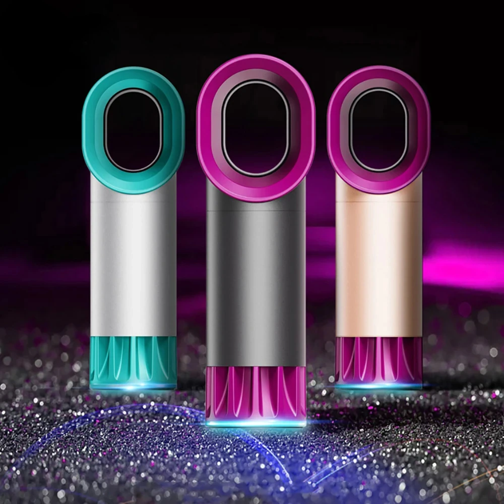 مروحة محمولة خالية من الشفرة، مروحة صغيرة محمولة باليد، USB قابلة لإعادة الشحن، مراوح فائقة الهدوء، مراوح تبريد الهواء لسطح المكتب في الهواء الطلق، مبرد الهواء