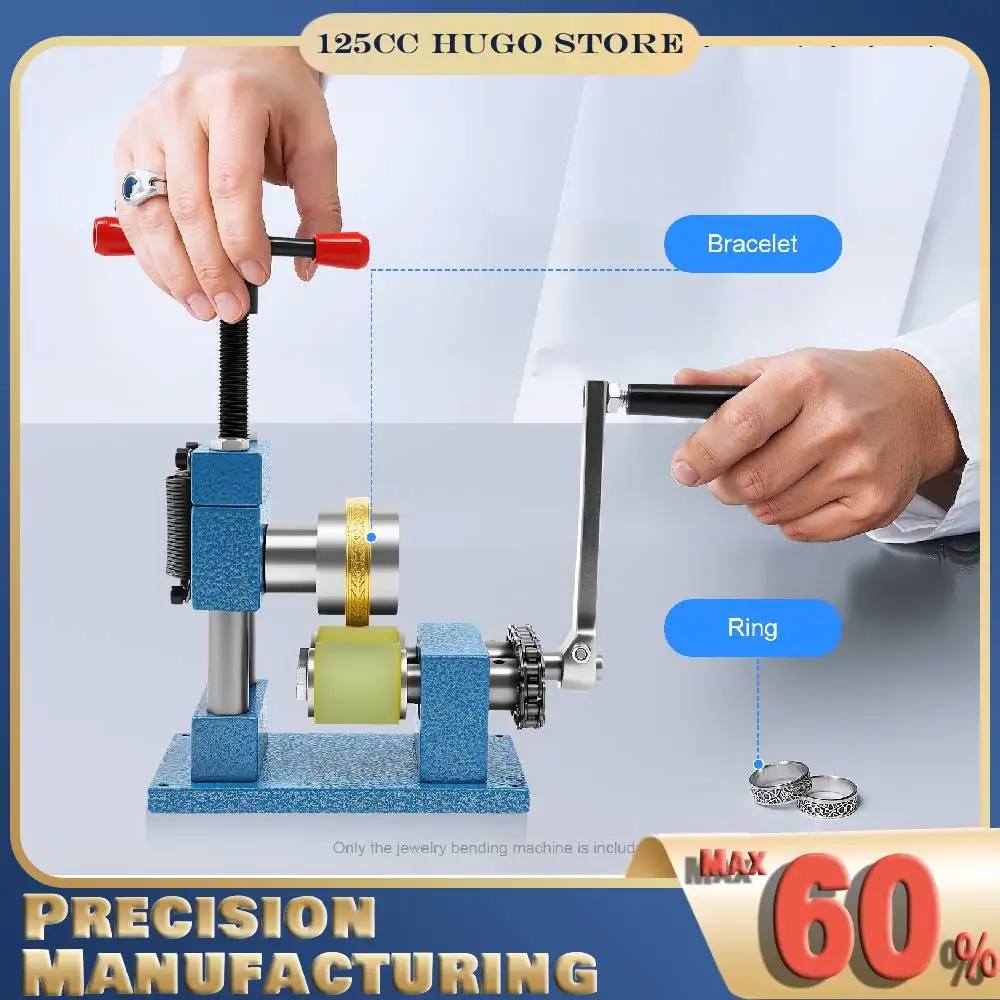

Гибочная машина для изготовления ювелирных изделий, ручная кривошипная машина для колец и браслетов, точный пресс для ювелирных изделий, инструмент «сделай сам»
