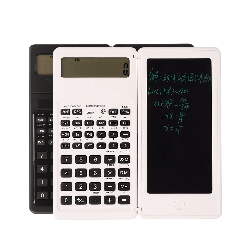 Scientific Function Calculator Handwriting Board Multifunctional Solar Calculator Student Exam Learning Computer