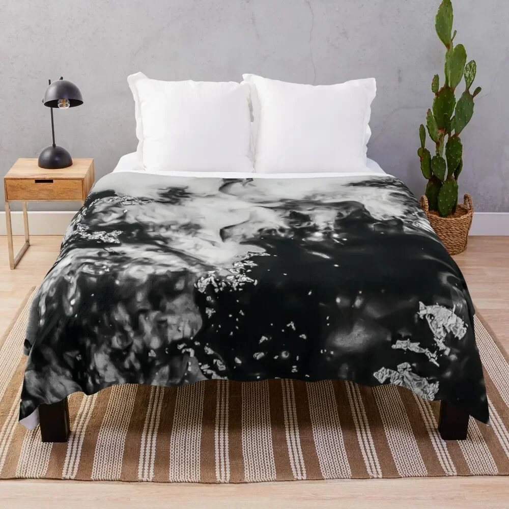 

Black and White Throw Blanket Plush Luxury Thicken Large Vintage Blankets