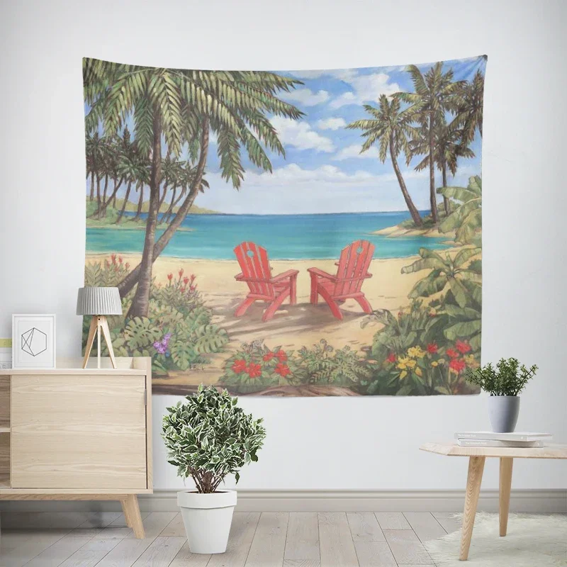 Modern Wall Decoration Aesthetics Home Hawaii Tapestry Rural Nostalgia Hanging Large Fabric Autumn Bedroom Hanging Fabric