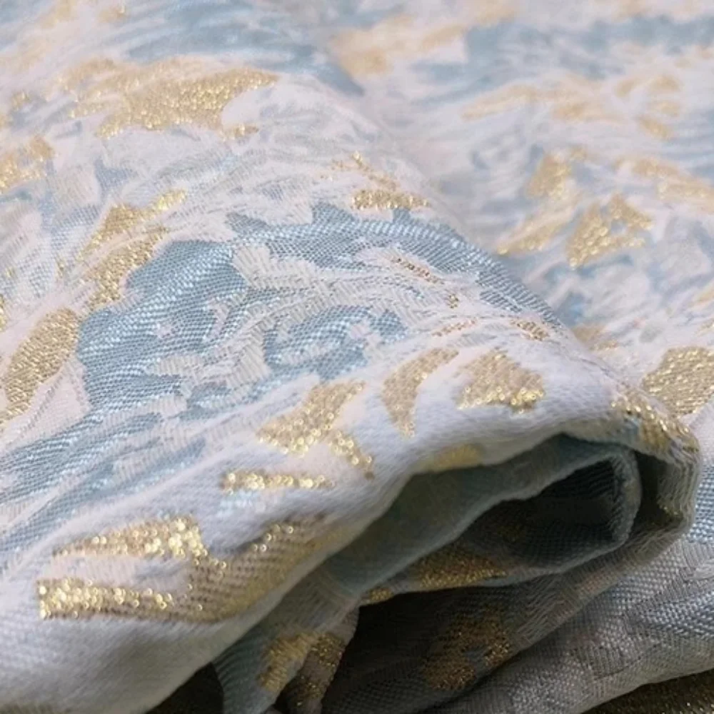 

Brocade Jacquard Fabric European Spring Autumn Windbreaker Dress Bag Cloth Diy Brand Fashion Design Sewing Wholesale Material