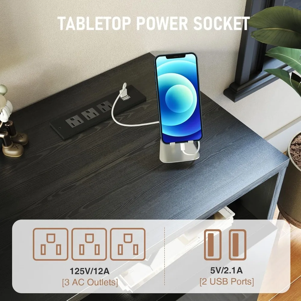 78 Fireplace TV Stand with Power Outlet for TVs UP to 90, Electric Fireplace Entertainment Center with LED Lights & Storage