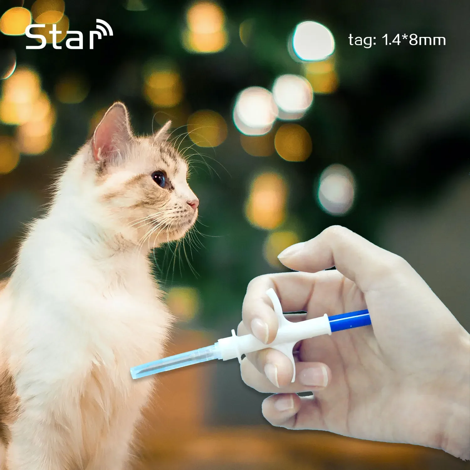 50pcs ICAR Nnmber 134.2KHz Dog Microchip Syringe FDX-B Cat Sterilize Glass Tag PET ID Tag Injector Identification Custom Number