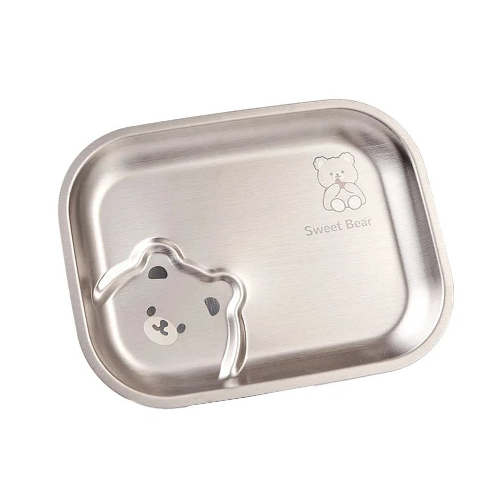 

Child Safe Food Tray Shatter-Proof Snack Plate Camping Home Wear-resistant Safe Dining Experience Smooth Facaed Thick Texture