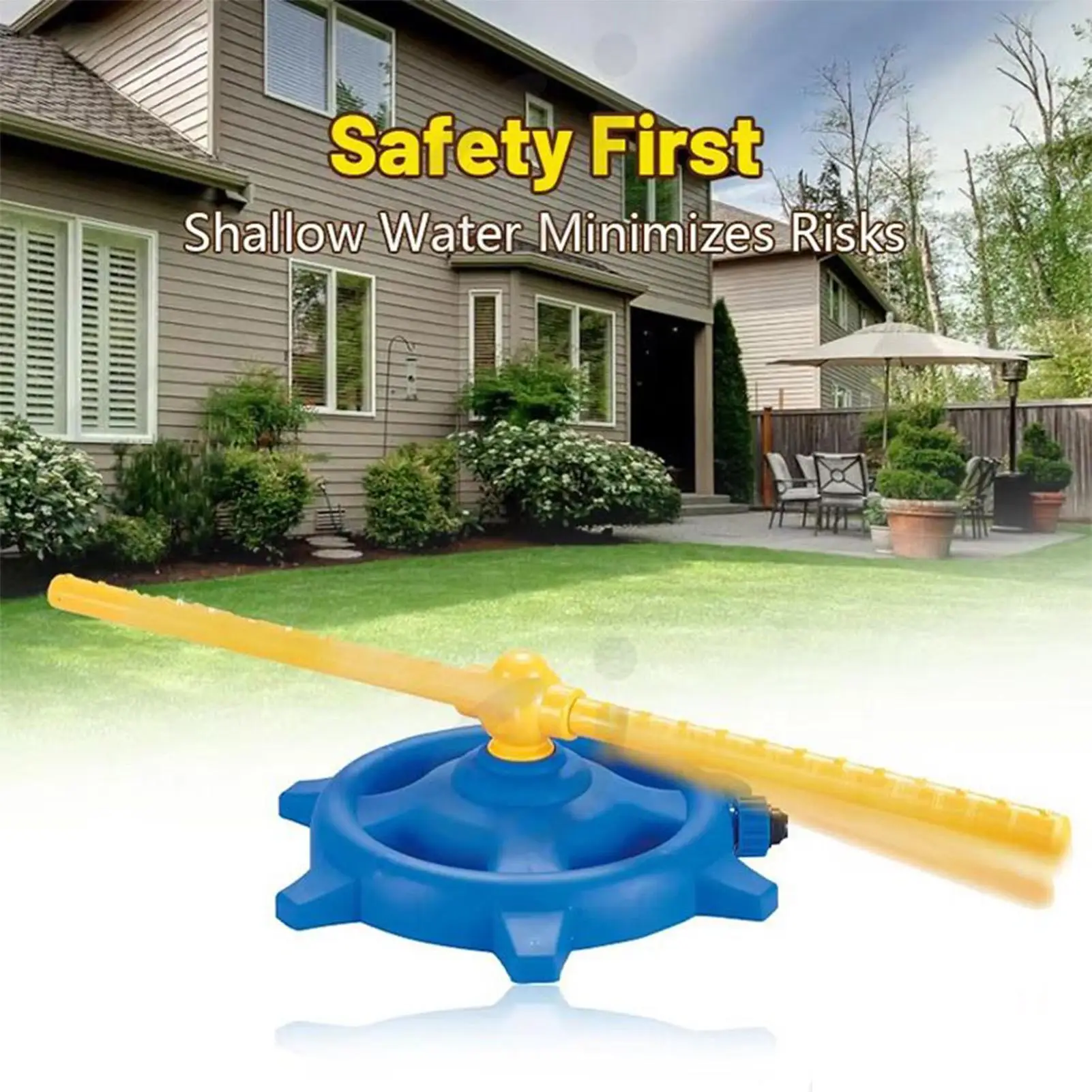 Watersproeier voor kinderen Watersproeispeelgoed voor buiten 360 graden draaibaar buitenspeelgoed Interactieve zomeractiviteiten voor strand