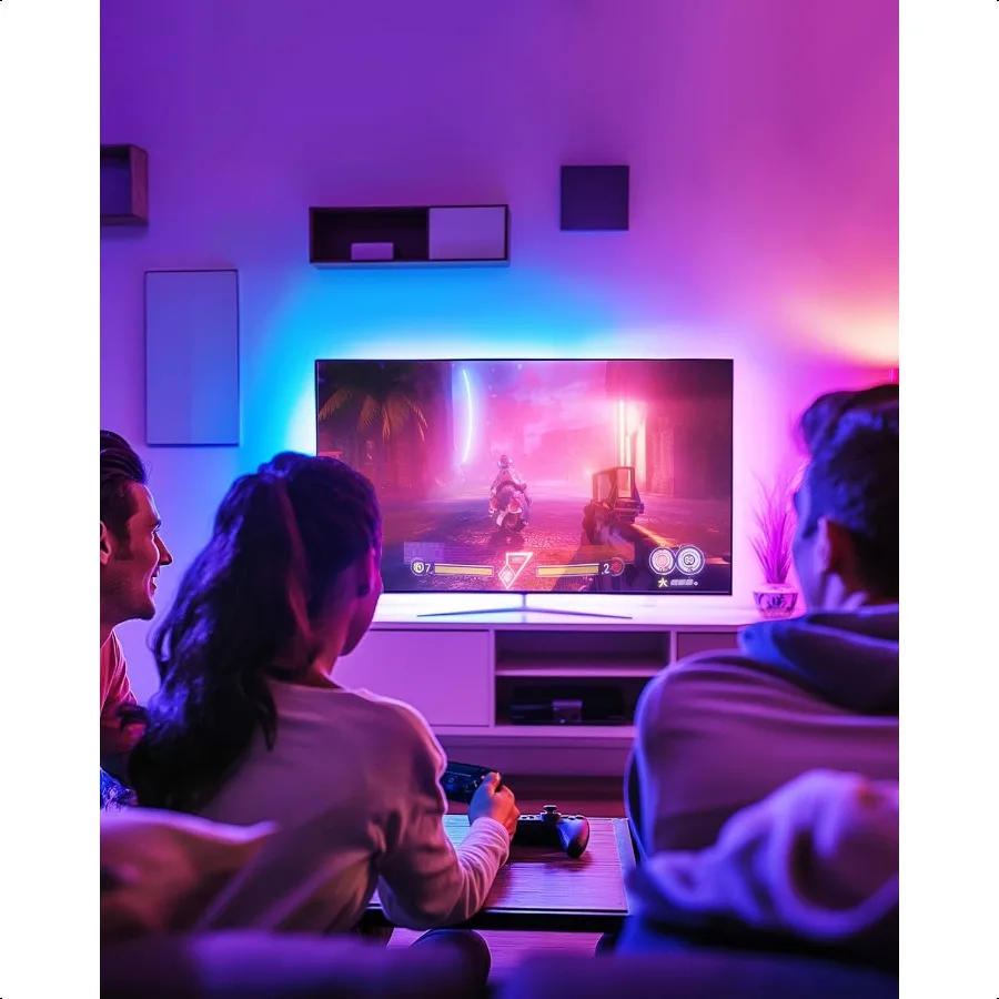 LED-Streifenlichter, 4 vorgeschnittene 1 Fuß 4 Fuß kleine Lichtstreifen, dimmbare RGB 5050-Farbwechsel-LED-Bandleuchte mit Fernbedienung und ULListed A