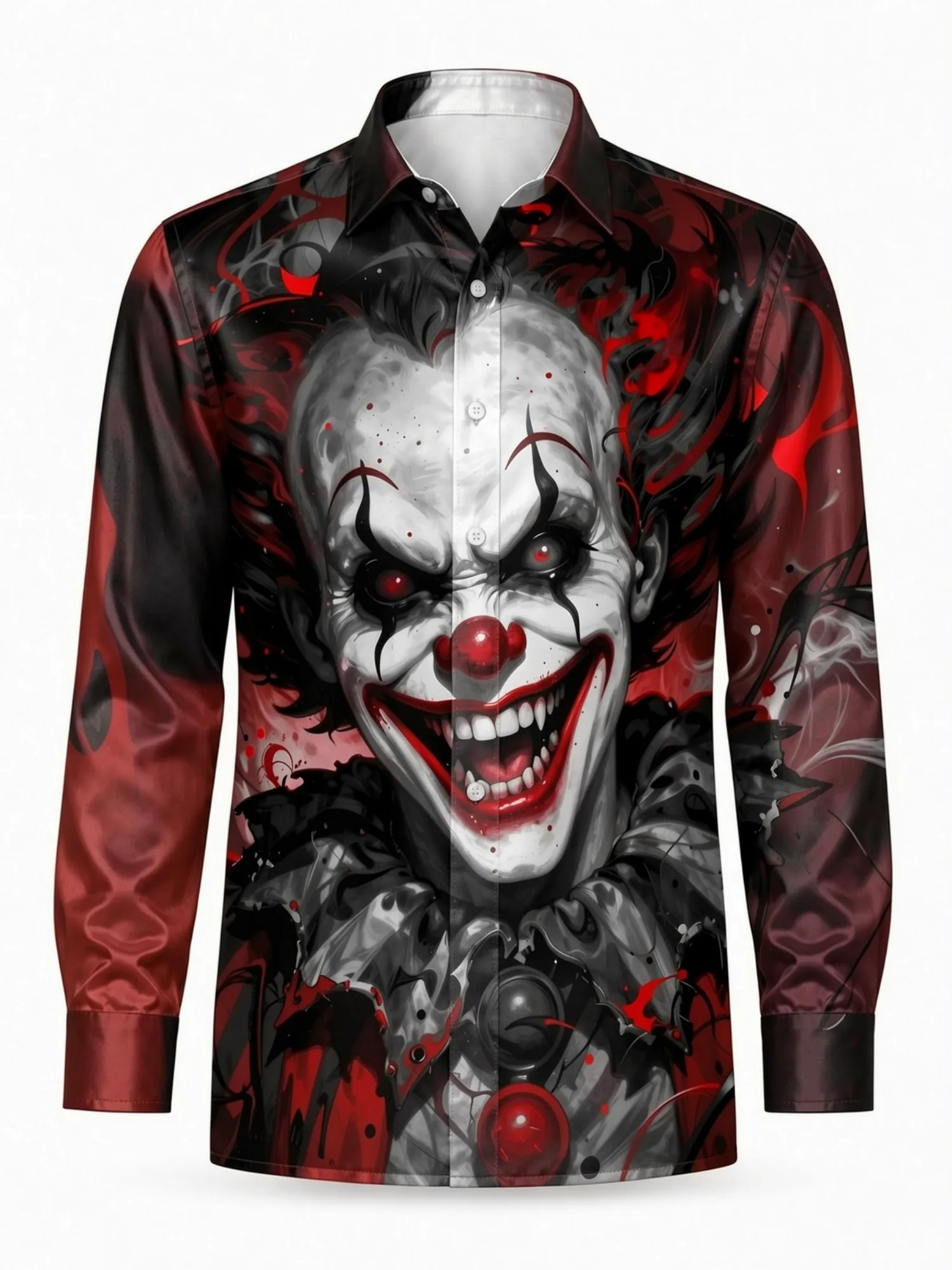 Mens Fashion Satin Long Sleeve Button Shirt Lightweight Collared Dress Shirt Party Office Beach Vacation Clubwear Date Night Top