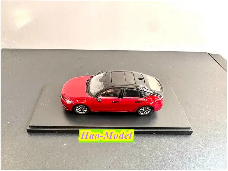 Coche de aleación de Metal fundido a presión para niños, modelo de dos cajas para Honda 11th Civic 1/43, colección de exhibición de Hobby, adornos rojos, 2023