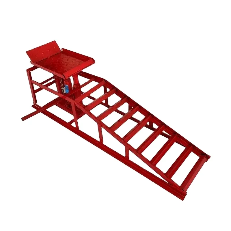 Heavy Duty Auto Car Truck Service 2 Pcs Steel Car Ramps Lifts Hydraulic Lift Frame Home Hydraulic Car Ramp Portable