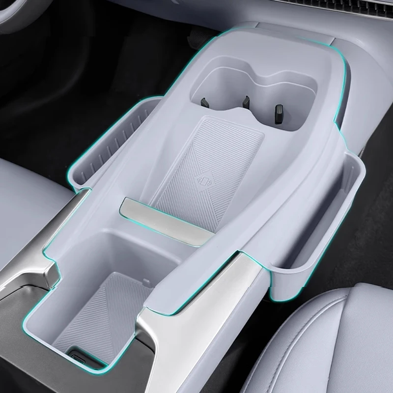 

Car Central Control Silicone Pad Wireless Charging Mat Silicone Storage Box Interior Accessories For Xpeng MONA M03 2024 2025
