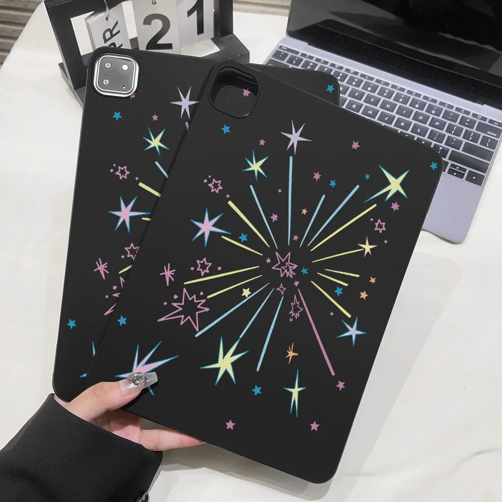 Aesthetic Tablet Case for Apple iPad Pro 9.7 10.5 12.9 13 Air 2 3 11 13 mini 4 5 6 7 Shell Colorful Stars Pattern Shockproof New