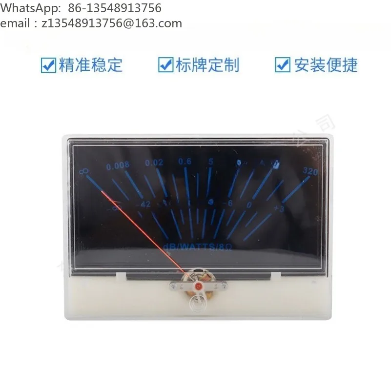 P-134 High Precision Power Amplifier Meter, Pointer Type Audio Volume VU Level Meter for Audio Equipment