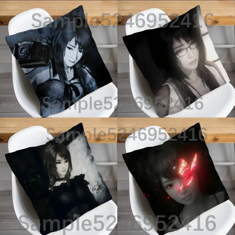 

F-Fatal Frame 2 Remake Game Cushion Cover Pillow Cover Decor Pillowcase Printed Cushion Case For Couch