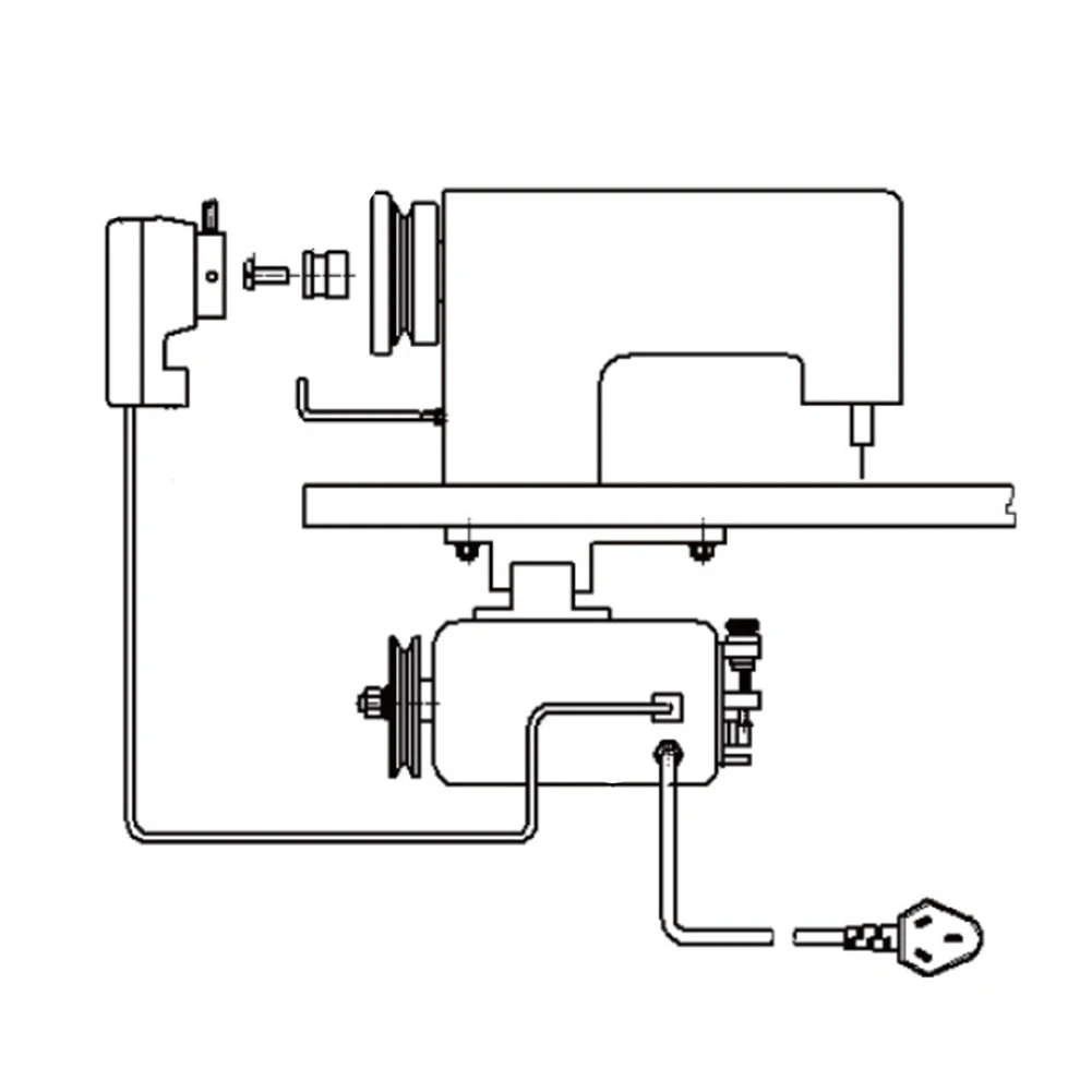 1setIndustrialSewingMachine External Needle Positioner Brushless Synchronous Motor External Needle Fixer Needle Stop Up Down