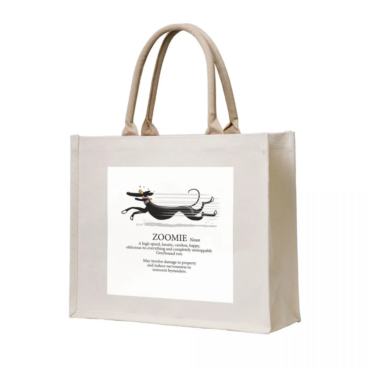 

Greyhound Zoomie Tote Bag university shopper bag Woman shopper bag canvas tote
