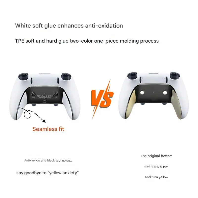 Für PS5 Rand Gamepad Zurück Shell Fall Ersatz Anti Slip Abdeckung Bottom Fall Für PS5 Rand Controller Reparatur Zubehör – Detail 3