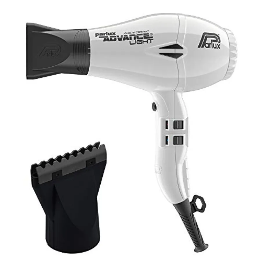

Advance Light White Ionic Ceramic Hair Dryer + Hot Blow Attachment Bundle Lightweight Fast-Drying Frizz-Control Blow Dryer for