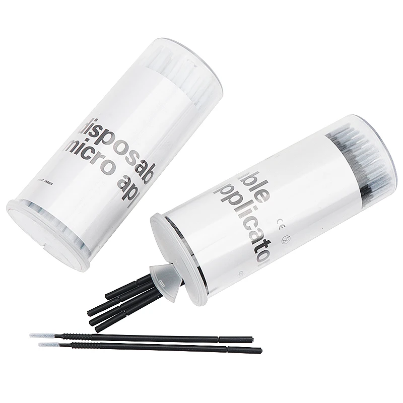 100 pièces jetables spirale poignée microbrosse Mascara baguettes Micro brosse applicateur cils brosses Extension de cils outils de maquillage