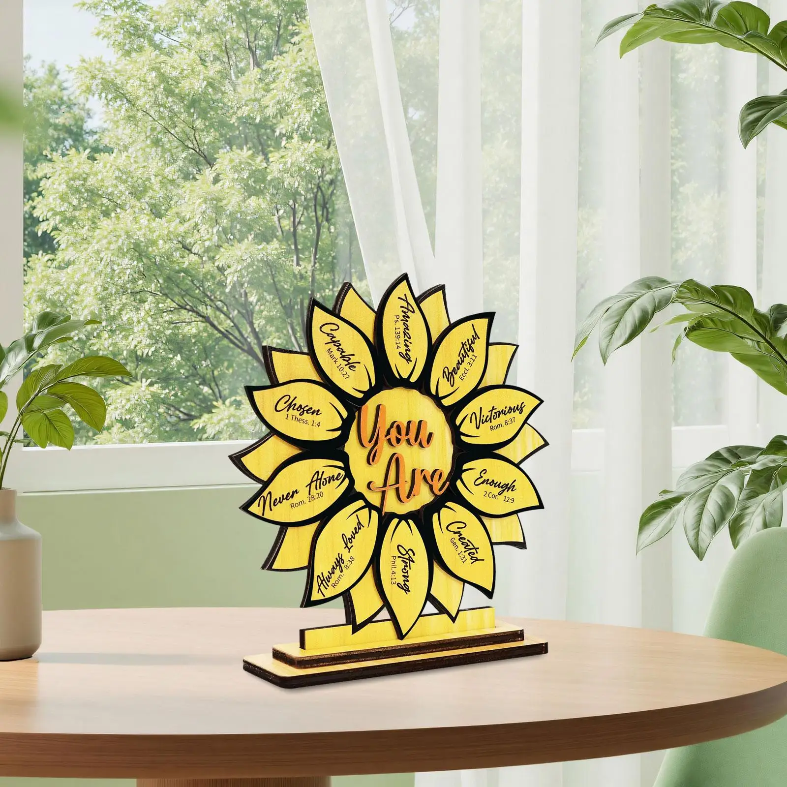 

Sunflower Statue Funny Crafts Desktop Ornament for Table Entrance Farmhouse