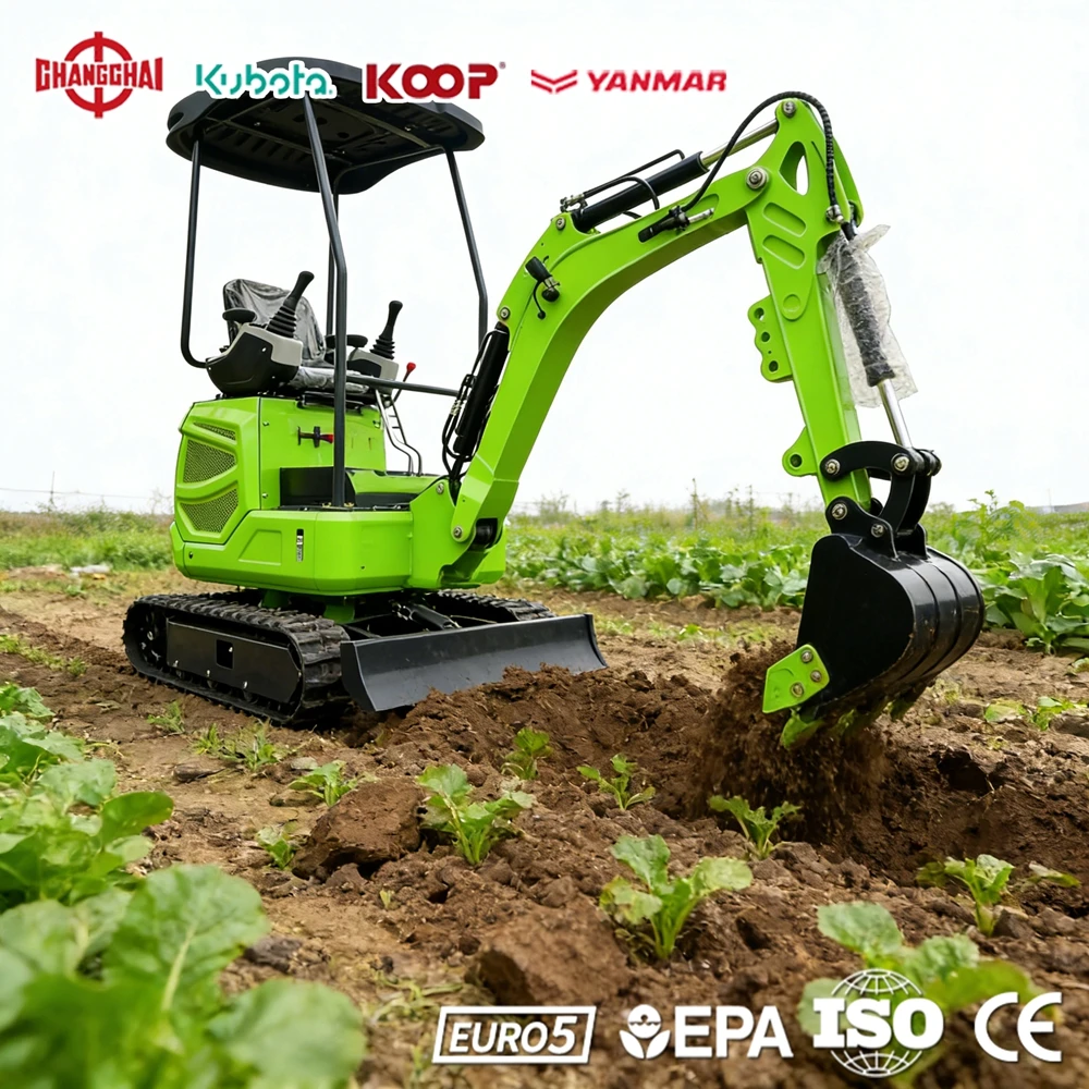 

Mini Excavator 1.2Ton Diggers Construction 1.2Ton Yanmar Engine 1.8Ton Europe CE Manufacturer Direct Sales