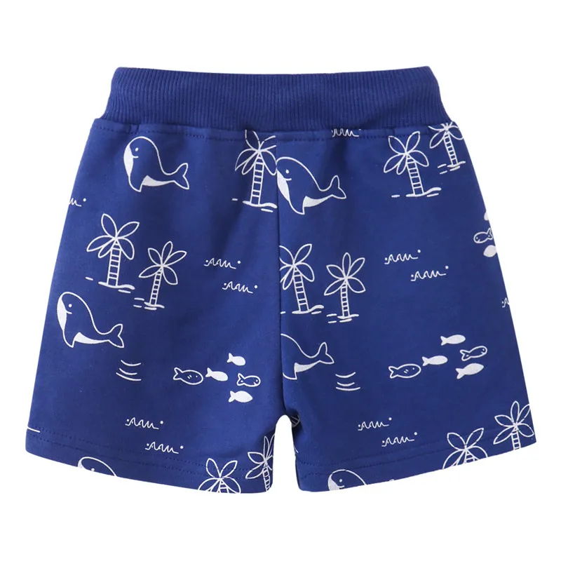 Jumping Meters Summer Shorts For Boys Girls Pockets Stripe Baby Drawstring Toddler Short Pants Fashion Kids Clothes