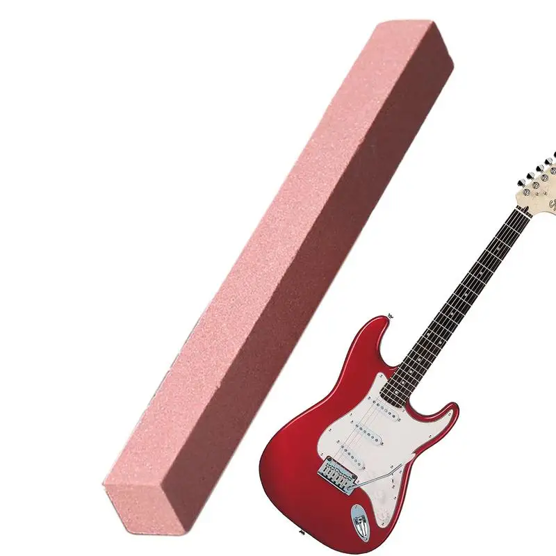 Sharpening Stone For Guitar Polishing Stone For Easy Sanding Multi-Functional Red Guitar Repair Tools Frosted Stone For Guitar