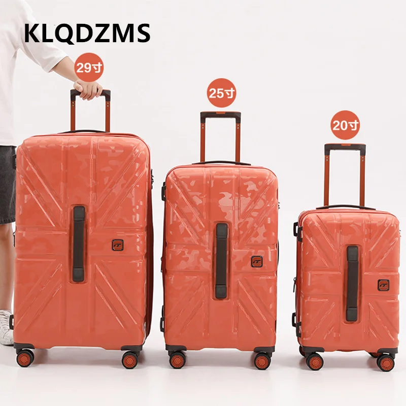 KLQDZMS Suitcase on Wheels 20 Inch ABS+PC Boarding Box 26