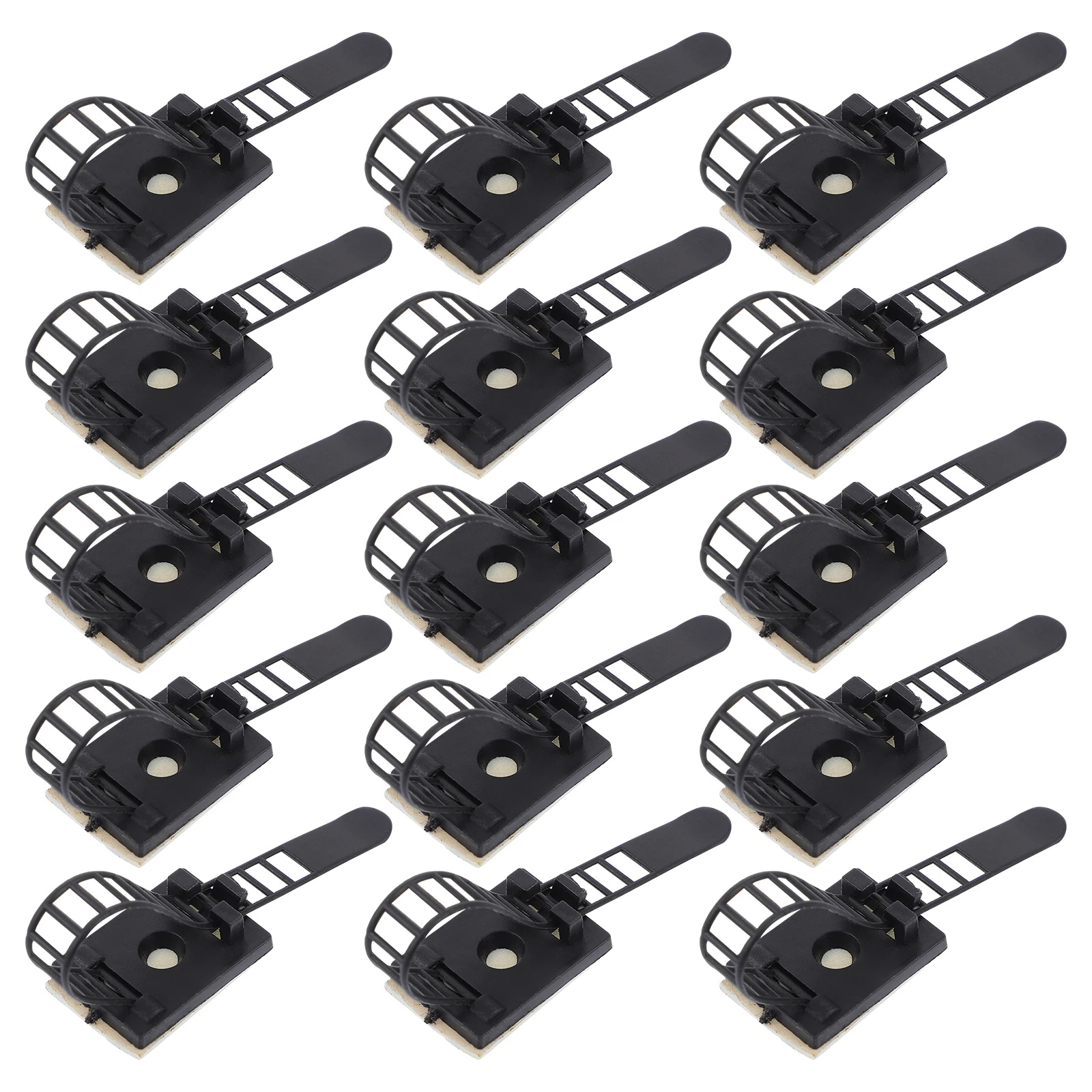 

50pcs Cable Clips Reusable Adhesive Wire Organizer Durable Plastic Cord Management Self Stick Home Office Car Use