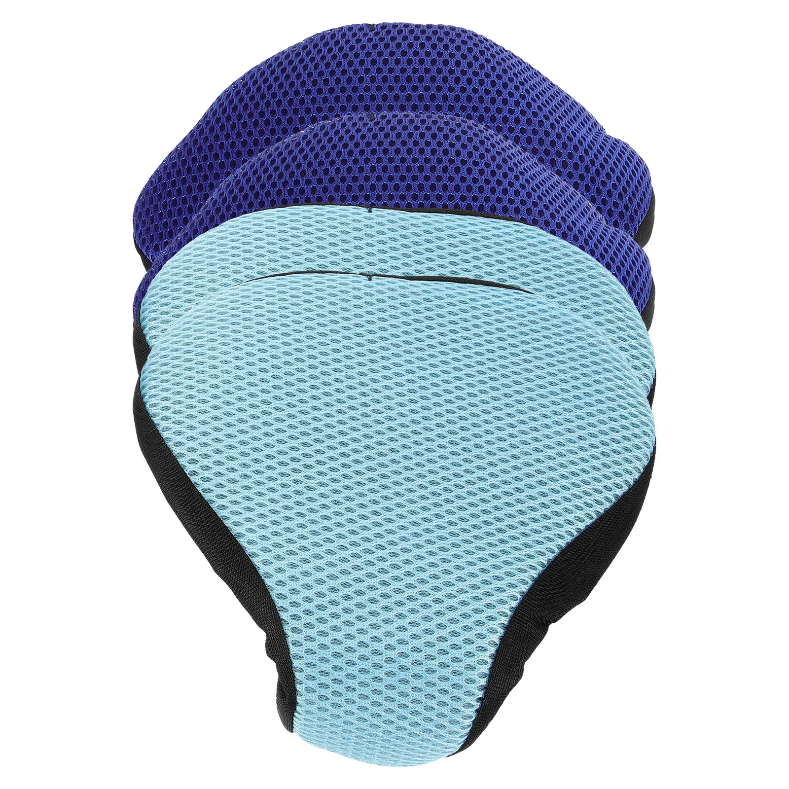 

4pcs Bicycle Seat Cover 2 Light Blue 2 Cycling Cushion Cloth Sunproof Heat Insulating Bike Seats Compatible Road